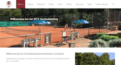 Desktop Screenshot of mtv-tennisabteilung.de